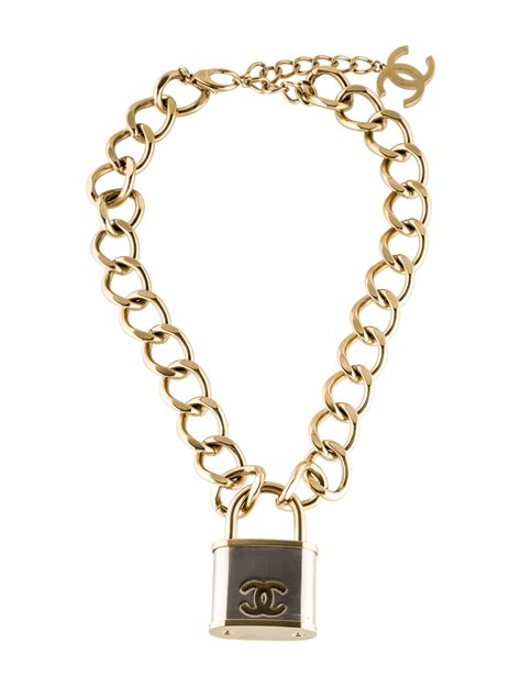 chanel lock necklace replica